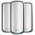 NETGEAR Orbi 970 Serie Quad-Band WiFi 7 Mesh-System, 3er Set, Weiss (RBE973S-100EUS)