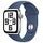 APPLE Watch SE (2nd Generation) GPS, 40mm Aluminium Case, Silver with Sport Band M/L, Denim [Late 2024] (MXED3QF/A)