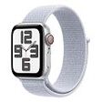 APPLE Watch SE (2. Generation) GPS + Cellular, 40mm Aluminiumgehäuse, Silber mit Sport Loop, Blaue Wolke [Late 2024] (MXGE3QF/A)