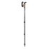 LEKI Khumbu AS Hiking Pole, 110-145cm, Dark Anthracite/Orange/Black