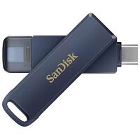 SANDISK Phone Drive for iPhone, 128GB, Metallic Sky (SDIXD0N-128G-GN6NE)