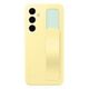 SAMSUNG Standing Grip Case - Galaxy S24 FE, Gelb (EF-GS721CYEGWW)