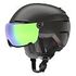 ATOMIC Savor AMID Visor HD Skihelm, M (55-59cm), Schwarz