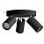 PHILIPS Idris Decken-/Wandleuchte LED Spotlight 3er-Spot, Schwarz (8720169299054)