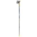 LEKI Traveller FX.One Carbon Nordic Walking Stock, 125 cm, Silvergrey/Midnightblue Dark Metallic/Neonyellow