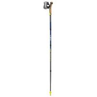 LEKI Traveller FX.One Carbon Nordic Walking Stock, 105 cm, Silvergrey/Midnightblue Dark Metallic/Neonyellow