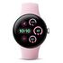 GOOGLE Pixel Watch 3 LTE, 41mm Aluminium Case, Polished Silver with Sport Band Rose Quartz