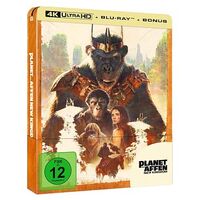 Planet der Affen: New Kingdom (Blu-ray 4K Ultra-HD, Limited Steelbook, 2024, O.Teague / F.Allan)