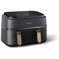PHILIPS Dual Basket AirFryer 3000 Series, Dunkelgrau / Kupfer, DE-Version (NA352/00)