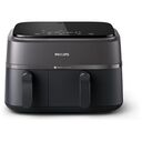 PHILIPS Dual Basket Airfryer 3000 Series, Black / Black, DE Version (NA350/00)
