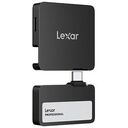 LEXAR Professional Go SL400 Portable SSD with Hub, 1.0TB, Black (LSL400S001T-RNBNG)