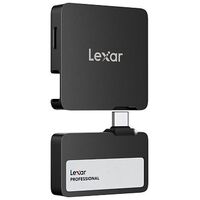 LEXAR Professional Go SL400 Portable SSD with Hub, 2.0TB, Black (LSL400S002T-RNBNG)