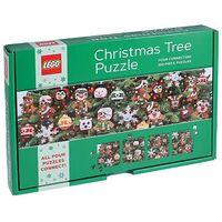 Weihnachtsbaum Puzzle - 4x 100 Teile (LEGO)