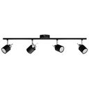 PHILIPS Meranti Decken-/Wandleuchte LED Spotlight 4er-Spot, Schwarz (929003254201)