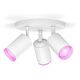 PHILIPS Hue White & Color Ambiance - Fugato (2024) Decken-/Wandleuchte LED Spotlight 3er-Spot, Weiss (929003810401)