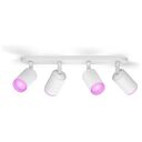 PHILIPS Hue White & Color Ambiance - Fugato (2024) Ceiling/Wall LED Spotlight 4-Spot, White (929003810501)