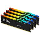 KINGSTON FURY Beast RGB Kit, DDR5-5600, 128GB, CL40, Schwarz (KF556C40BBAK4-128)