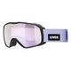 UVEX Xcitd CV Skibrille, Black Matt + Mirror Lavender