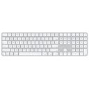 APPLE Magic Keyboard with Touch ID/Numeric Keypad for Apple Silicon Macs [2024], White Keys, Swiss Layout (MXK73SM/A)