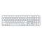 APPLE Magic Keyboard with Touch ID/Numeric Keypad for Apple Silicon Macs [2024], White Keys, Swiss Layout (MXK73SM/A)