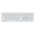 APPLE Magic Keyboard with Touch ID/Numeric Keypad for Apple Silicon Macs [2024], White Keys, Swiss Layout (MXK73SM/A)