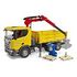 BRUDER Scania Super 560R Construction Site Truck with Crane and 2 Pallets (03551)