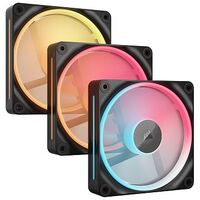 CORSAIR iCUE Link LX120-R RGB Starter Kit, Black, 120mm, pack of 3 (CO-9051050-WW)