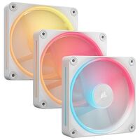 CORSAIR iCUE Link LX120-R RGB Starter Kit, White, 120mm, pack of 3 (CO-9051054-WW)