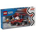 LEGO City - F1 Boxenstopp mit Boxencrew und Ferrari Flitzer (60443)