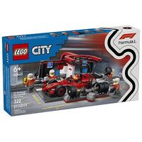 LEGO City - F1 Boxenstopp mit Boxencrew und Ferrari Flitzer (60443)