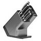 NINJA Stay Sharp Knife Block Set, 6-piece, Black/Silver