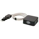 MAX HAURI Power Strip Cube 4x T13, Black / Grey (168946)