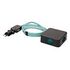 MAX HAURI Power Strip Cube 4x T13, Black / Turquoise (168944)