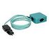 MAX HAURI Power Strip Cube 4x T13, Turquoise / Black (168941)