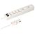 MAX HAURI Power Strip Safety Line 6x T13 with Switch, White (114975)