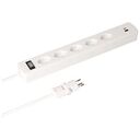 MAX HAURI Power Strip Safety Line 5x T13 with Switch, White (162219)