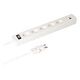 MAX HAURI Steckdosenleiste Safety Line 5x T13 mit Schalter, Weiss (162219)