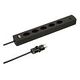 MAX HAURI Power Strip Safety Line 5x T13 with Switch, Black (162220)