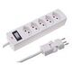 MAX HAURI Power Strip Safety Line 5x T13 with Switch, White (114967)