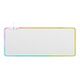 DELTACO GAMING Extra Wide RGB Gaming Mousepad, White (GAM-079-W)