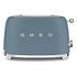 SMEG 50's Retro Style Toaster, Storm Blue (TSF01SBMEU)