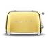 SMEG 50's Retro Style Toaster, Gold (TSF01GOEU)