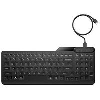 HP 405 Multi-Device Backlit Wired Keyboard, Swiss layout, Black (7N7C1AA#UUZ)