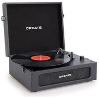 CREATE Record Player Compact, Black