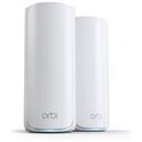 NETGEAR Orbi 770 Serie Tri-Band WiFi 7 Mesh-System, 2er Set, Weiss (RBE772-100EUS)