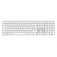 APPLE Magic Keyboard with Touch ID/Numeric Keypad for Apple Silicon Macs [2024], White Keys, German Layout (MXK73D/A)