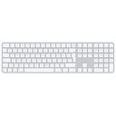 APPLE Magic Keyboard with Touch ID/Numeric Keypad for Apple Silicon Macs [2024], White Keys, German Layout (MXK73D/A)