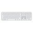 APPLE Magic Keyboard with Touch ID/Numeric Keypad for Apple Silicon Macs [2024], White Keys, German Layout (MXK73D/A)