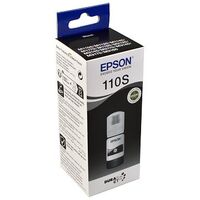 EPSON 110S EcoTank Pigment Ink Bottle, Schwarz (C13T01L14A)