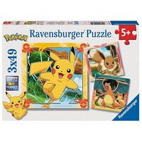 Pokémon - 3x 49 Teile (Ravensburger)